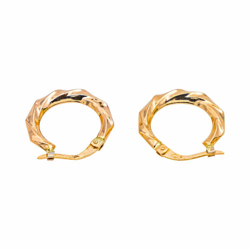 Boucles d'oreilles Créoles  Or rose