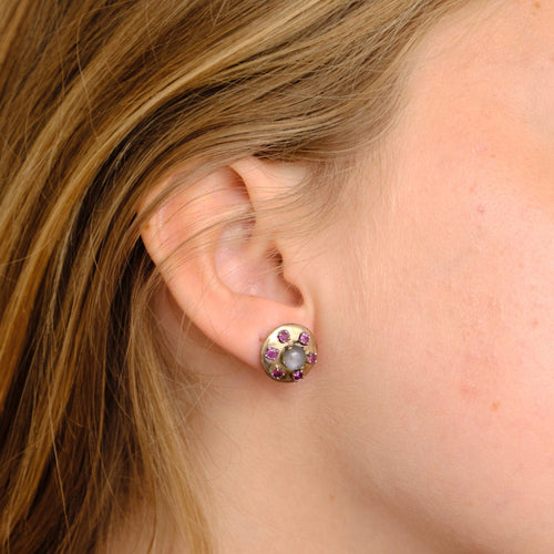Boucles d'oreilles Boucles d Oreille Rubis Saphir 58 Facettes