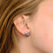 Boucles d'oreilles Boucles d Oreille Rubis Saphir 58 Facettes
