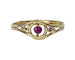 Bague 43 Bague en or jaune en rubis et diamants 58 Facettes AB588