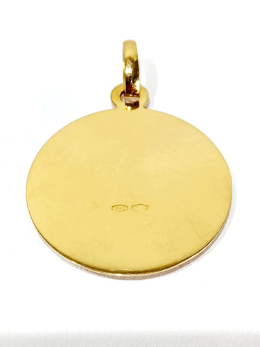 Pendentif Médaille Saint Antoine or rose et or jaune 58 Facettes