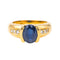 Bague 54 Bague Or jaune Saphir, Diamant 58 Facettes 4099642CN