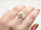 Bague 54 Bague ancienne or jaune diamants 58 Facettes 4249