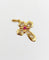 Pendentif Pendentif croix vintage or jaune finement travaillée ornée d'un rubis 58 Facettes A04922