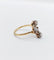 Bague 54.5 Bague toi et moi antique or jaune, platine et diamants 58 Facettes A05752