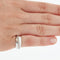 Bague 46 BAGUE EN OR BLANC 18 CARATS 58 Facettes REF 11065/08