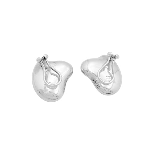 Boucles d'oreilles Boucles d'oreilles TIFFANY & CO x Elsa Peretti, «Cœur Bean » en argent. 58 Facettes 35091