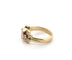 Bague 53 Bague en or jaune 18 carats avec rubis et diamants 58 Facettes