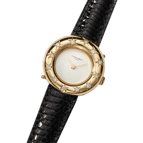 Montre CHAUMET - Montre Anneau en or jaune et diamants 58 Facettes