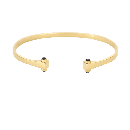 Bracelet Bracelet jonc en or jaune et saphirs 58 Facettes ROD4428X3