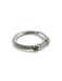 Bague 51 Bague alliance or et grenats verts 0,80 ct 58 Facettes