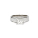 Bague 52 Solitaire or blanc 1,05 ct H VS1 58 Facettes 240017R