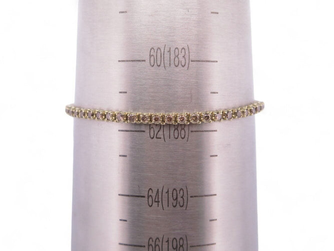 Bracelet bracelet tennis t18.5 riviere 53 diamants fancy 4.2ct or jaune 14k 58 Facettes 268156