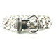 HERMES. Collection "Boucle sellier", bracelet vintage argent MM