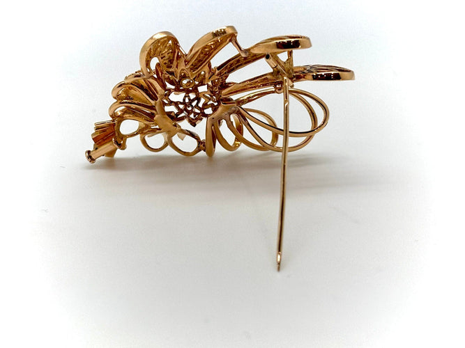 Broche BROCHE BOUQUET OR/DIAMANTS 58 Facettes M8938