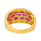 Bague 56 Bague Or jaune, Or blanc Rubis, Diamant 58 Facettes 3996041CN