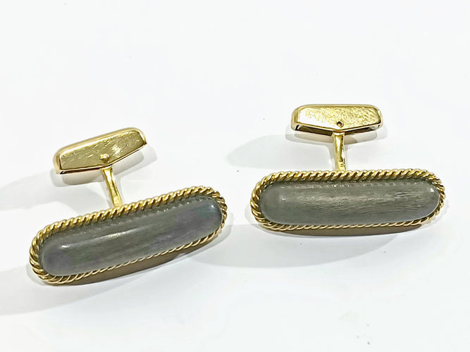 Boutons de manchette Boutons De Manchette Or Et ébène 58 Facettes 3083/4