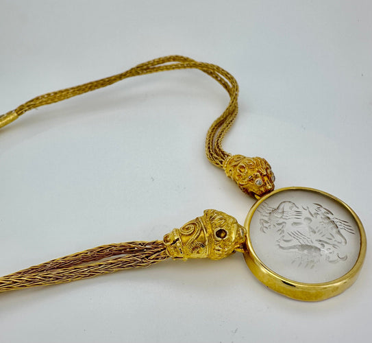 Collier Lalaounis - Collier Chimères en Or Jaune 58 Facettes