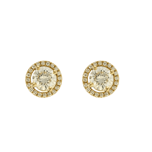 Boucles d'oreilles Boucles d'oreilles en Or jaune et Diamants 58 Facettes