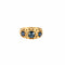 Bague 55 Bague jarretière or jaune, saphirs et diamants 58 Facettes GU138