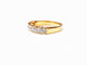 Bague 54 Demi alliance or jaune 7 Diamants 58 Facettes All.Demi.FA.44-J