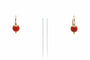 Boucles d'oreilles Boucles d'oreilles Napoléon III serties de corail en or jaune 18 carats 58 Facettes 22002