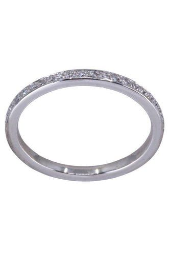 Bague 53 Bague alliance or blanc diamants 58 Facettes 093331