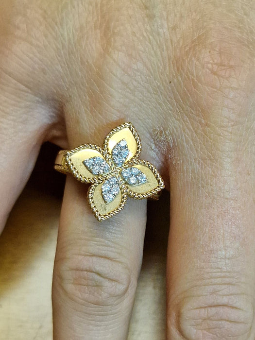 Roberto Coin - Bague Fleur Diamants