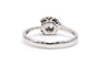 Bague 56 Bague contemporaine en or blanc 18 carats et diamant taille brillant 0,18 ct 58 Facettes 23103