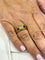 Bague en or jaune diamants et saphirs