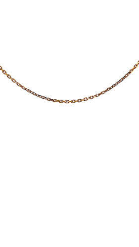 Collier Chaîne maille forçat or jaune 18 carats 60 cm 58 Facettes