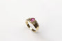 Bague 53 Bague Rubis ovale Diamants 58 Facettes