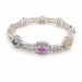 Bracelet Bracelet or diamants et saphirs 58 Facettes