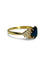Bague 55 Bague or jaune saphir 1,5 ct et diamants 0,30 ct 58 Facettes 00066801