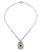 Collier Collier or blanc émeraude de Colombie 14.27ct 58 Facettes