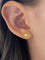 Boucles d’oreilles en or jaune 18k et perles