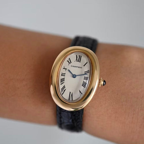 Montre Cartier - Montre Baignoire PM en or jaune 58 Facettes