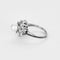 Bague en or blanc, platine, perle de culture blanche et diamants