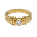 Bague 54 solitaire en or jaune avec diamants 58 Facettes E363654