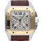 Montre Cartier Montre Santos 100 Xl Chronograph Or Jaune 18K / Acier 58 Facettes MT42457