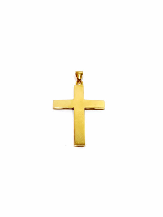 Pendentif Croix en or jaune 58 Facettes