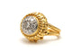 Bague 52 Bague Art Déco or jaune, or blanc, diamants taille brillant (+-0.77ct) 58 Facettes B726