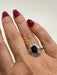 Bague 52 Bague vintage avec saphir bleu et diamants 58 Facettes