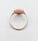 Bague 55 Bague antique or jaune, camée coquille rose à la jeune fille 58 Facettes A05233