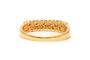 Bague 53 Bague contemporaine sertie de diamants taille brillant en or jaune 18 carats 58 Facettes 23233