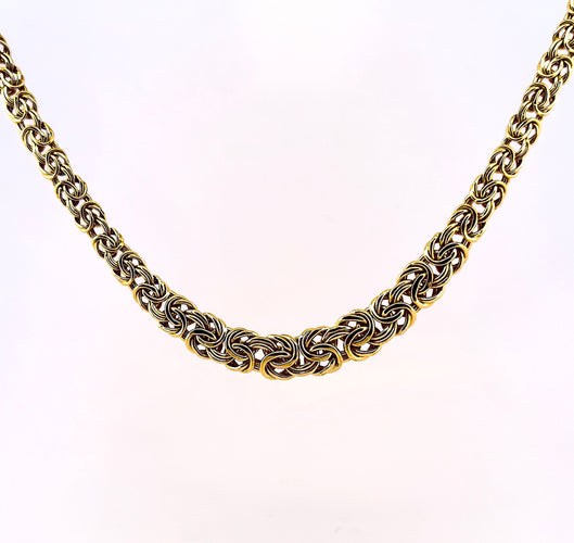 Collier Collier maille royale en or jaune 18 carats 750/1000 58 Facettes