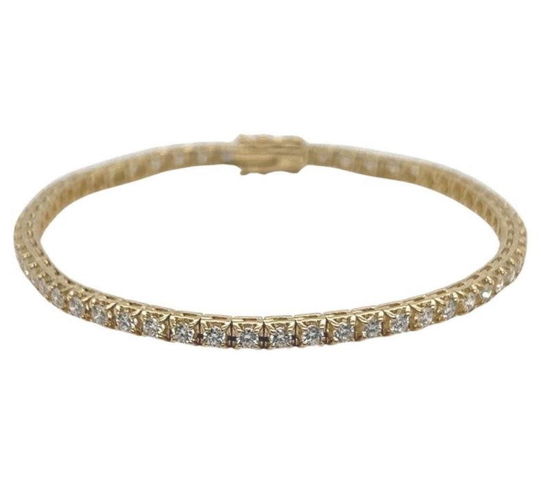 Bracelet Bracelet Tennis Or Jaune Diamants 58 Facettes