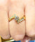 Bague 54 Bague croisée en or jaune 18 carats et diamants 58 Facettes
