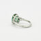 Bague 48.5 Bague Platine Tourmaline bleue-verte 4,15 carats 58 Facettes