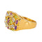 Bague 54 Bague Cocktail Or jaune Grenat, Aigue-marine, Péridot 58 Facettes 4578558RV